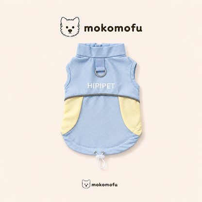犬服 猫服 接触冷感 バイカラー タンクトップ