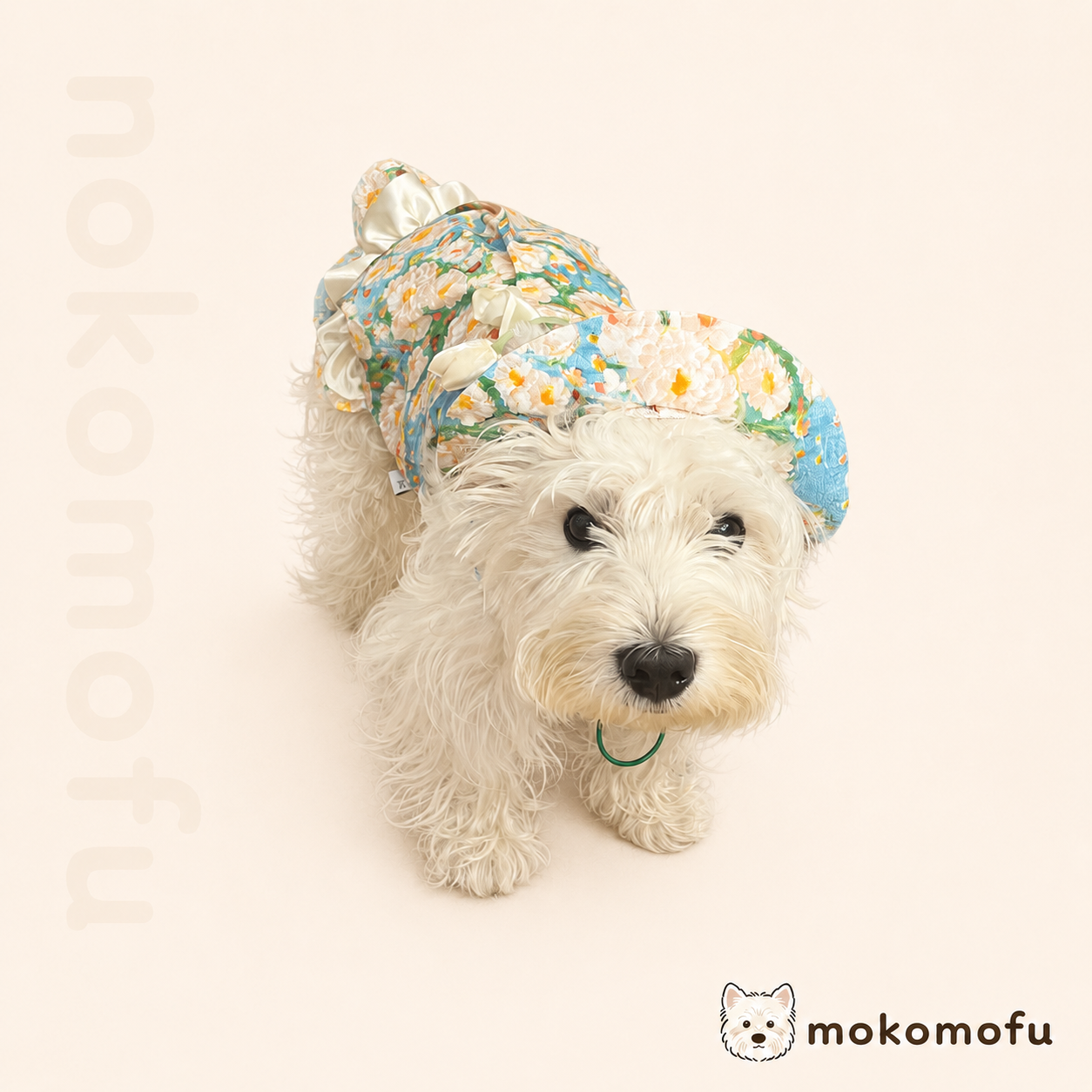 犬服 ワンピース 小花柄 フラワー ドレス