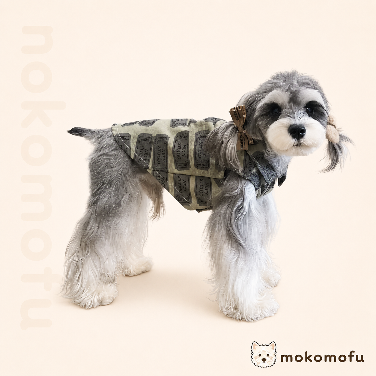 犬服 デニム ベスト シャツ ノースリーブ 重ね着