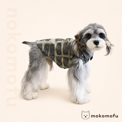 犬服 デニム ベスト シャツ ノースリーブ 重ね着
