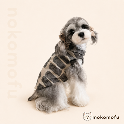 犬服 デニム ベスト シャツ ノースリーブ 重ね着