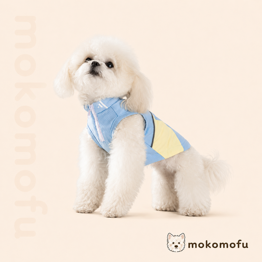 犬服 猫服 接触冷感 バイカラー タンクトップ
