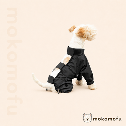 犬用 着せやすいセパレート型 レインコート 泥よけパンツ