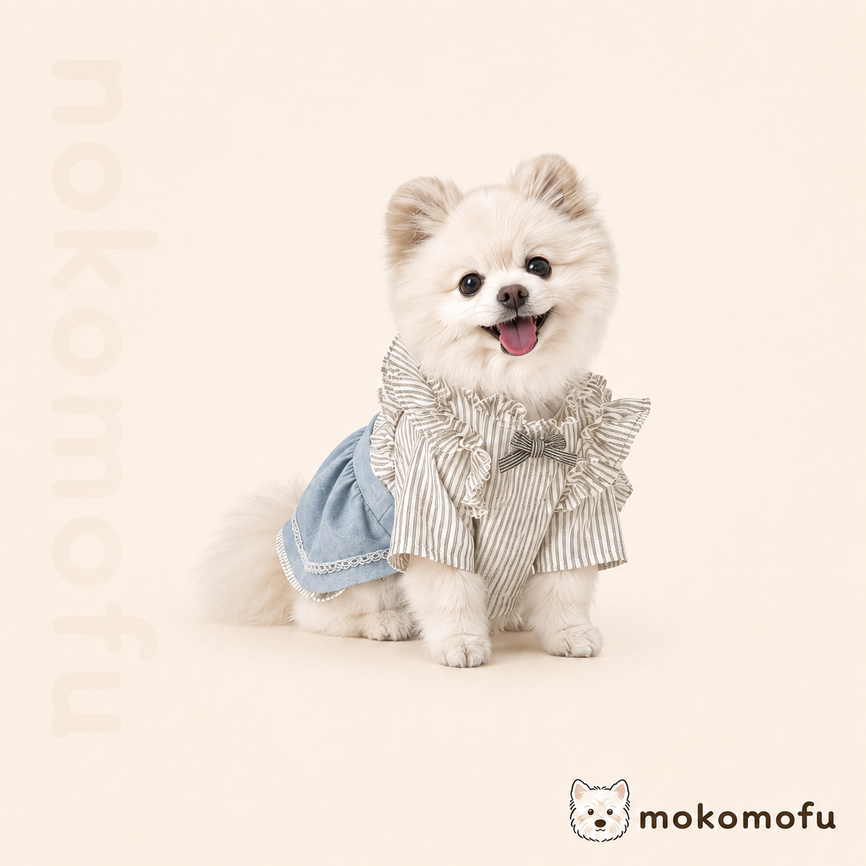 犬服 デニム ワンピース ジャンパースカート