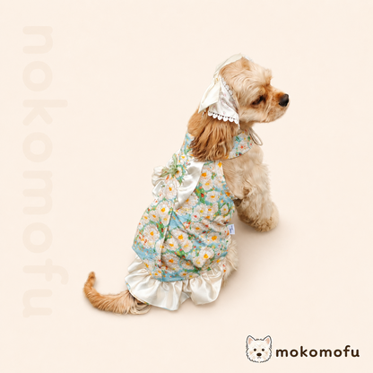犬服 ワンピース 小花柄 フラワー ドレス