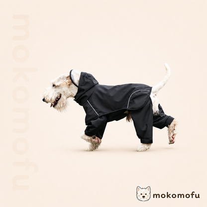 犬用 着せやすいセパレート型 レインコート 泥よけパンツ