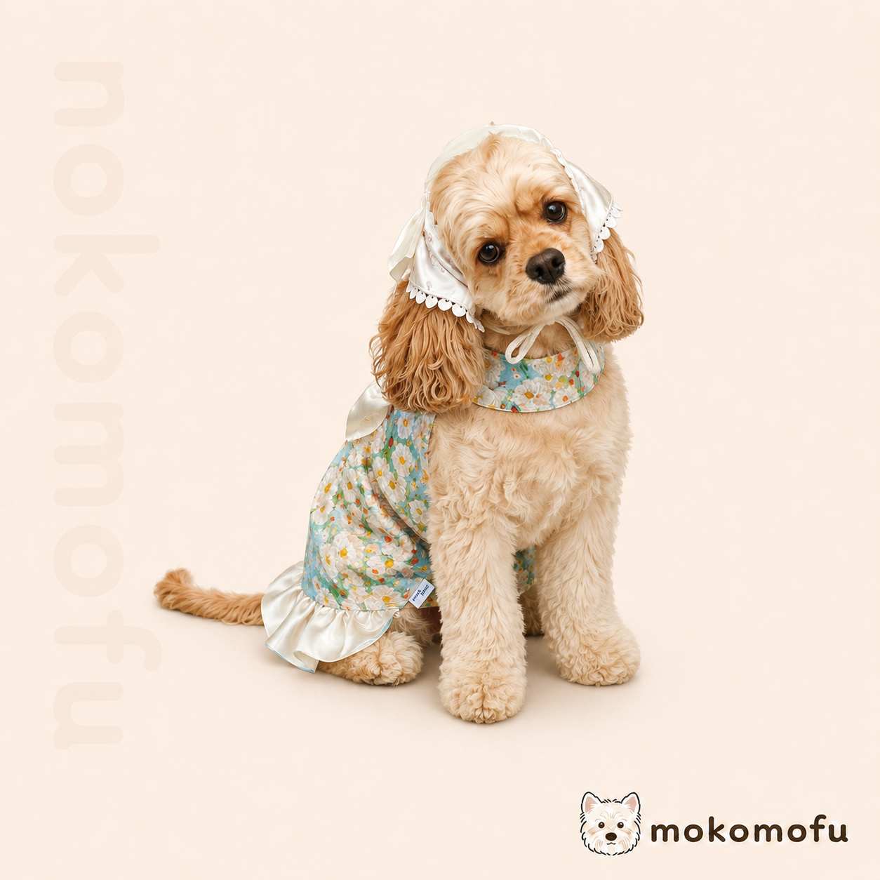 犬服 ワンピース 小花柄 フラワー ドレス