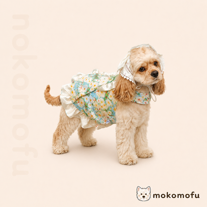 犬服 ワンピース 小花柄 フラワー ドレス