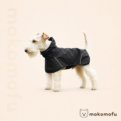 犬用 着せやすいセパレート型 レインコート 泥よけパンツ