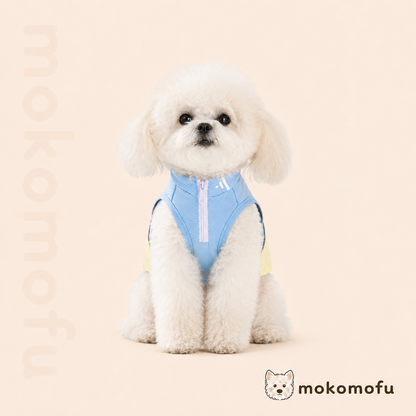 犬服 猫服 接触冷感 バイカラー タンクトップ