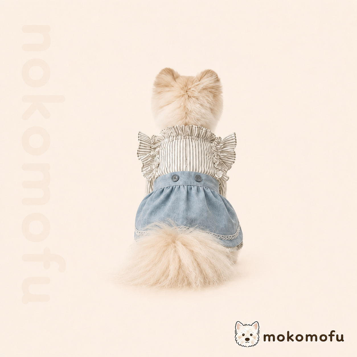 犬服 デニム ワンピース ジャンパースカート