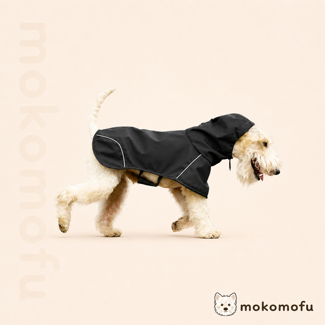 犬用 着せやすいセパレート型 レインコート 泥よけパンツ