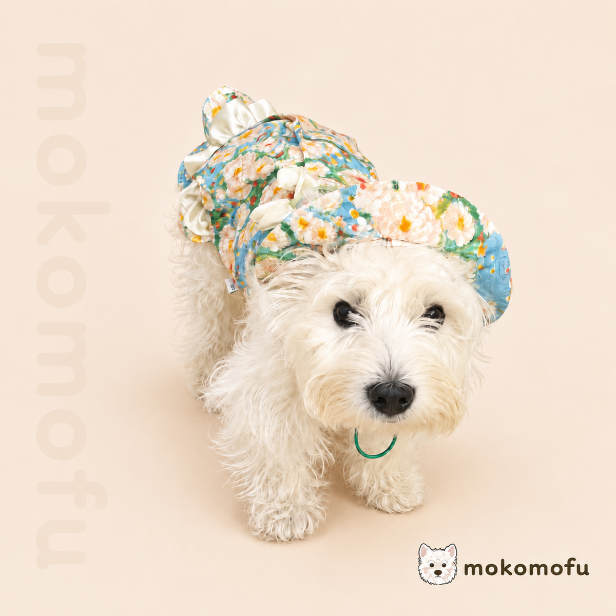 犬服 ワンピース 小花柄 フラワー ドレス