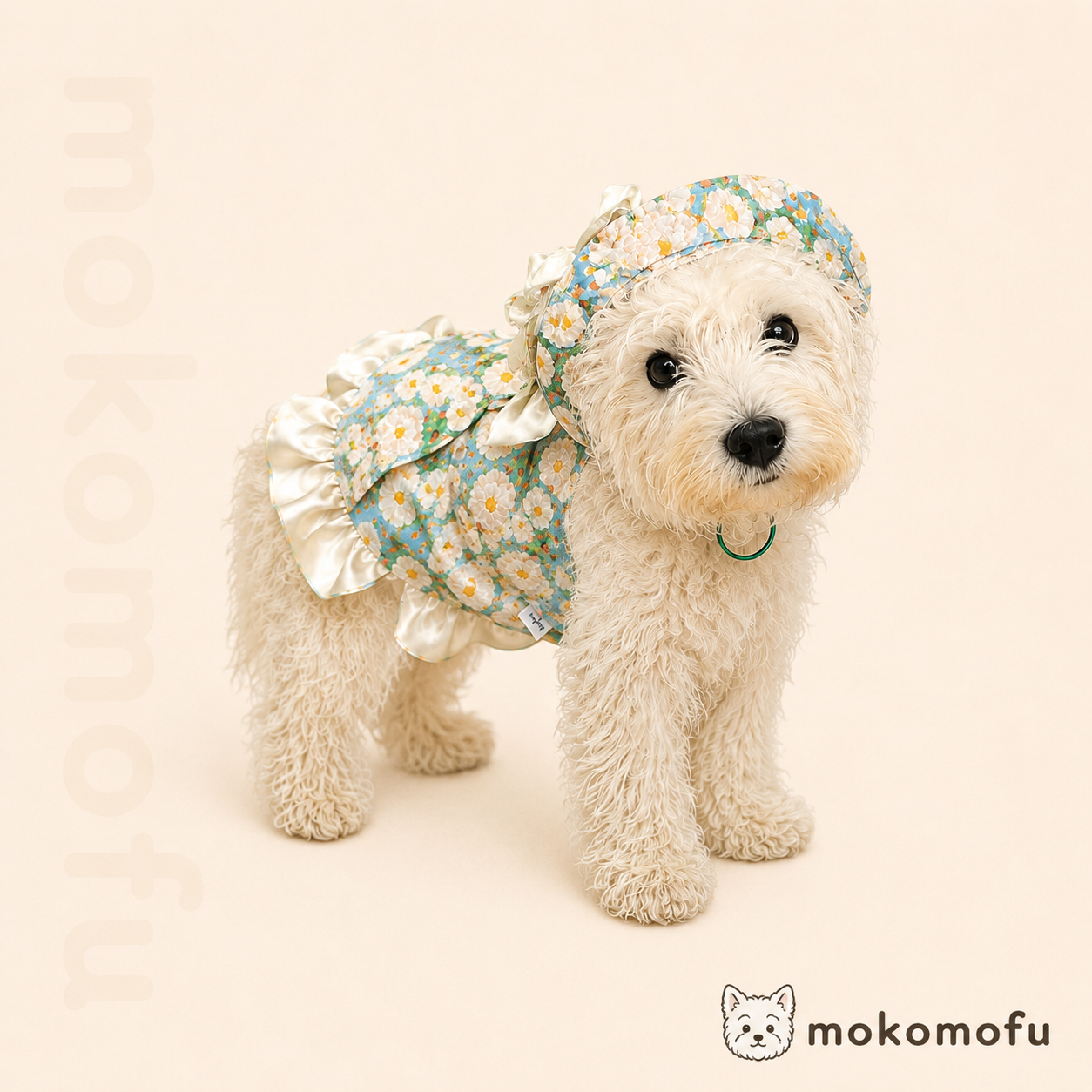 犬服 ワンピース 小花柄 フラワー ドレス