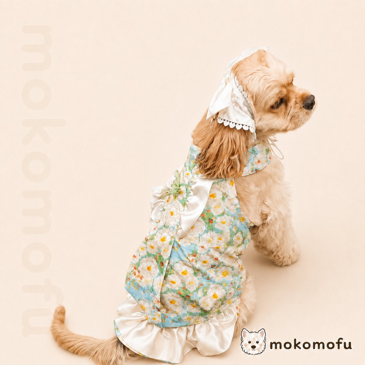 犬服 ワンピース 小花柄 フラワー ドレス