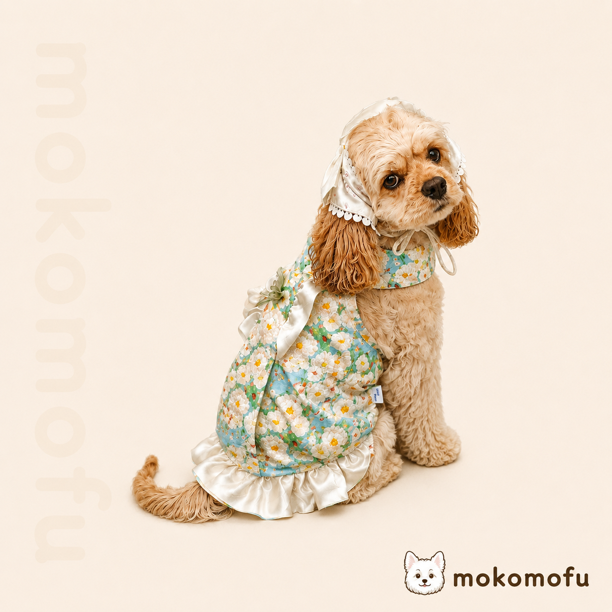 犬服 ワンピース 小花柄 フラワー ドレス