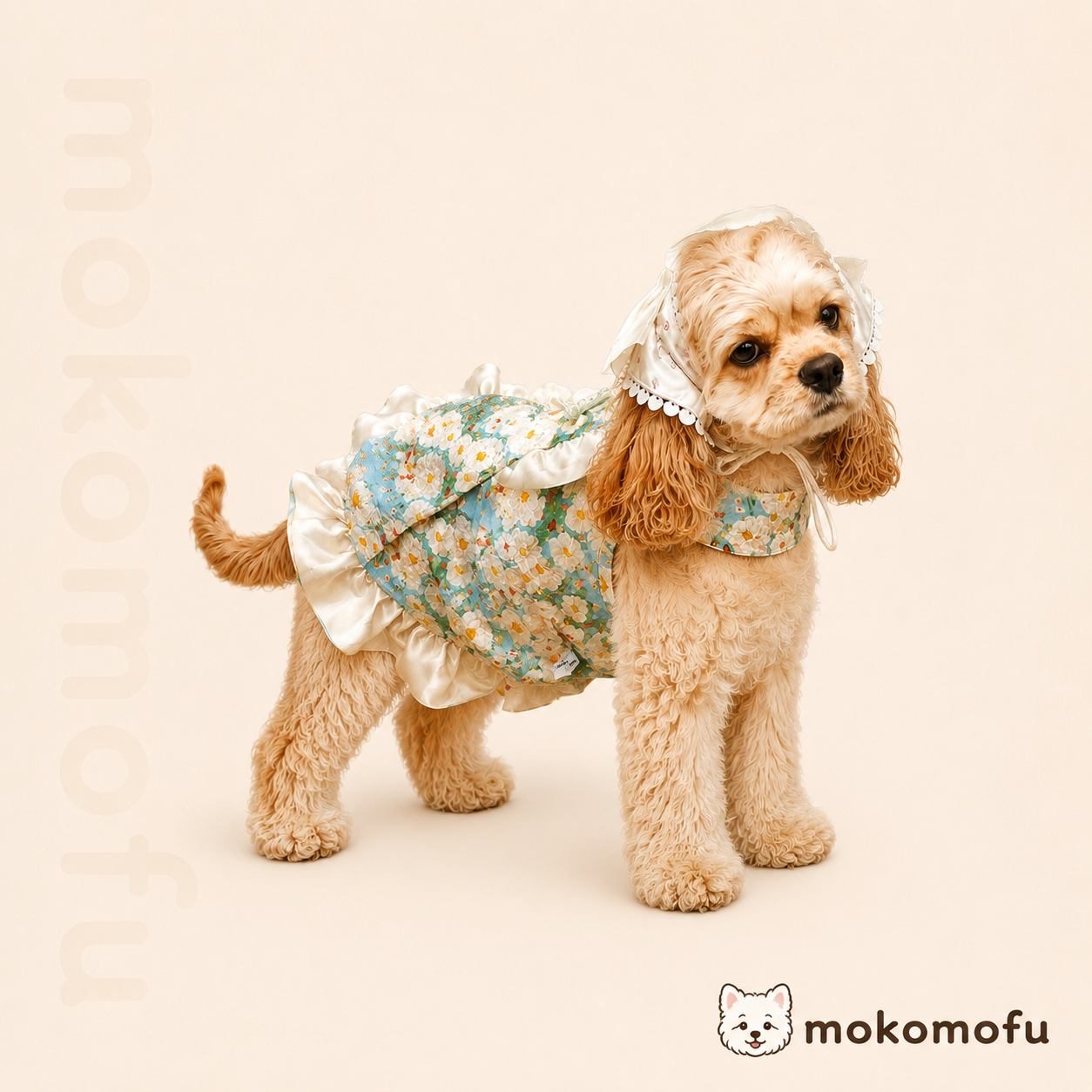犬服 ワンピース 小花柄 フラワー ドレス