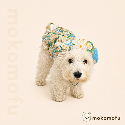 犬服 ワンピース 小花柄 フラワー ドレス